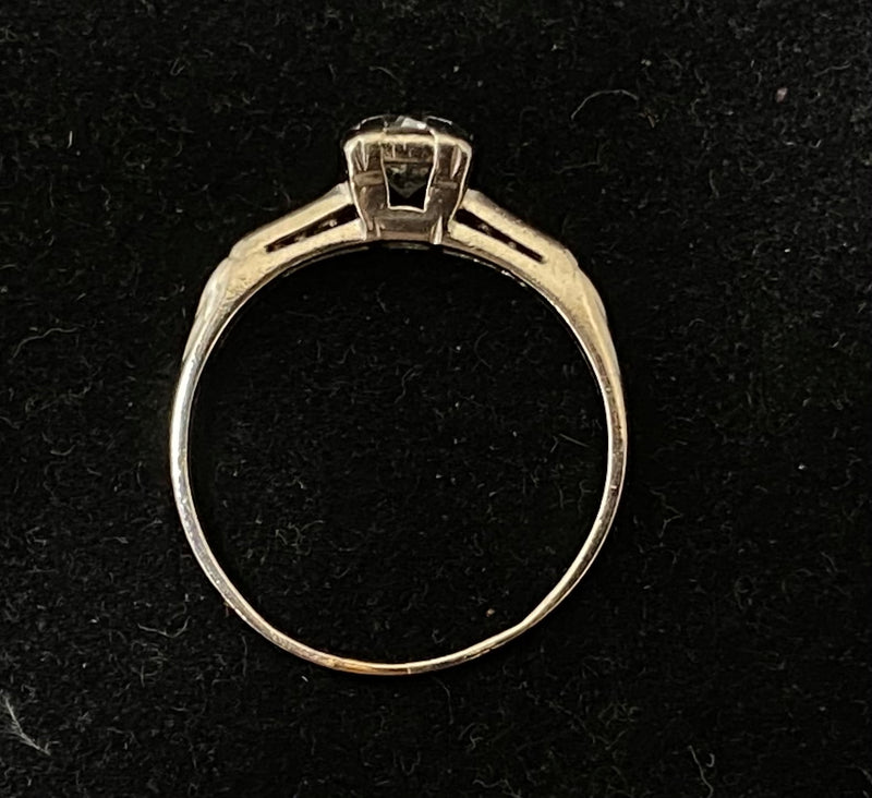 1920's Antique Design Platinum with Diamond with Accent Ring - $12K Appraisal Value w/CoA} APR57