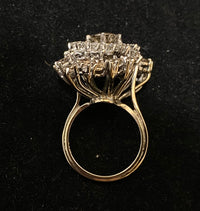 Unique Designer's Solid White Gold with Fancy Brown & White Diamonds Ring - $60K Appraisal Value w/CoA} APR57