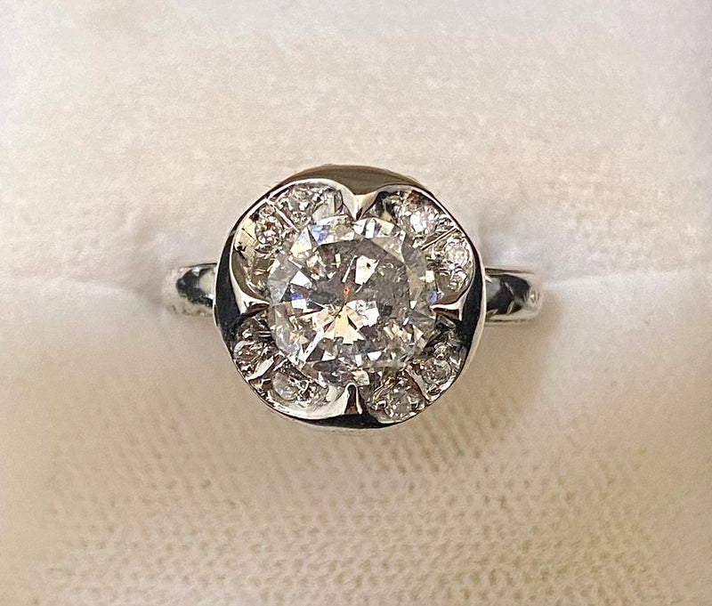 1920's Antique Designer's Platinum with 2+ carats Diamond Ring - $50K APR w/CoA} APR57