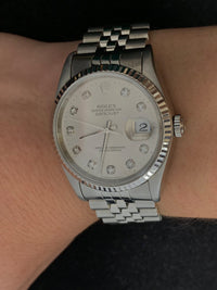 ROLEX Men's Datejust Oyster Perpetual Watch w/ Diamonds - $18K APR Value w/ CoA! APR 57