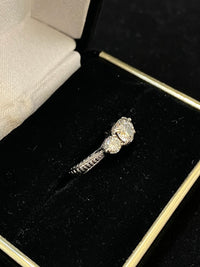 Beautiful Designer Handmade Platinum 3-Stone Diamond Ring - $15K Appraisal Value w/ CoA! APR 57