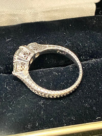 Beautiful Designer Handmade Platinum 3-Stone Diamond Ring - $15K Appraisal Value w/ CoA! APR 57