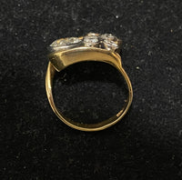 1920's Antique Solid Yellow Gold & White Gold 7-Diamond Ring - $65K Appraisal Value w/CoA} APR57