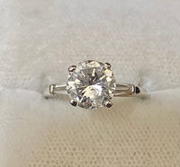 Unique Designer's Platinum Diamond with Accent Engagement Ring - $60K Appraisal Value w/CoA} APR57