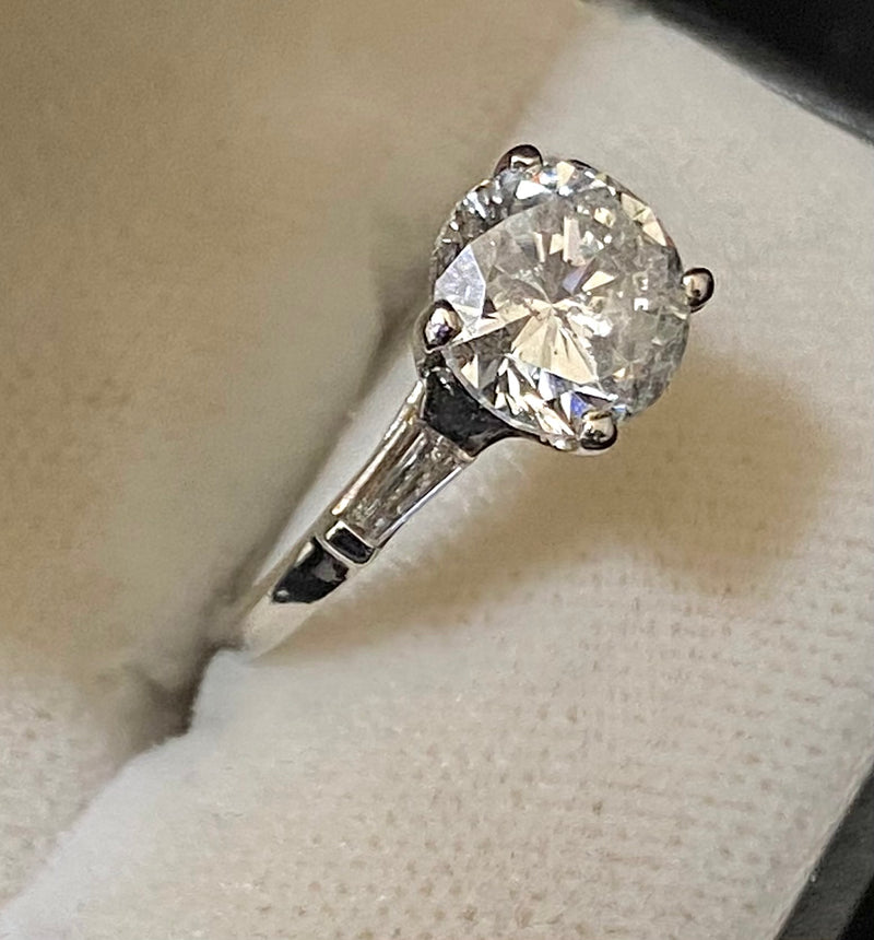 Unique Designer's Platinum Diamond with Accent Engagement Ring - $60K Appraisal Value w/CoA} APR57