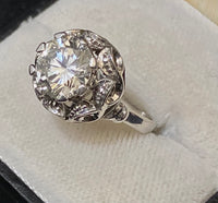 Unique Designer's 18K White Gold with 2.50+ carats Diamond Ring - $65K Appraisal Value w/CoA} APR57
