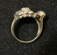 1920's Antique Design Solid White Gold with 26 Old Mine Diamonds Ring - $25K Appraisal Value w/CoA} APR57