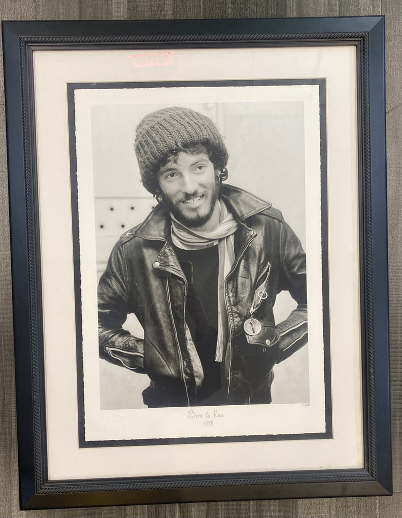 LIMITED EDITION OF BRUCE SPRINGSTEEN PHOTOGRAPH PRINT IN B&W - $6K APR with CoA! APR 57