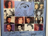Arista 15th Anniversary Concert 1990 Original Promo Poster Signed By Whitney Houston + More - $150K APR w COA! APR 57