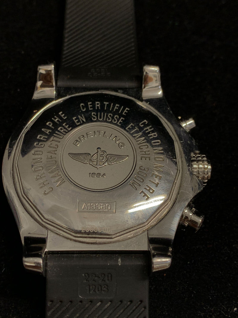 BREITLING Chronometre Certifie Watch w/ Rubber Diving Strap - $13K APR Value w/ CoA! APR 57