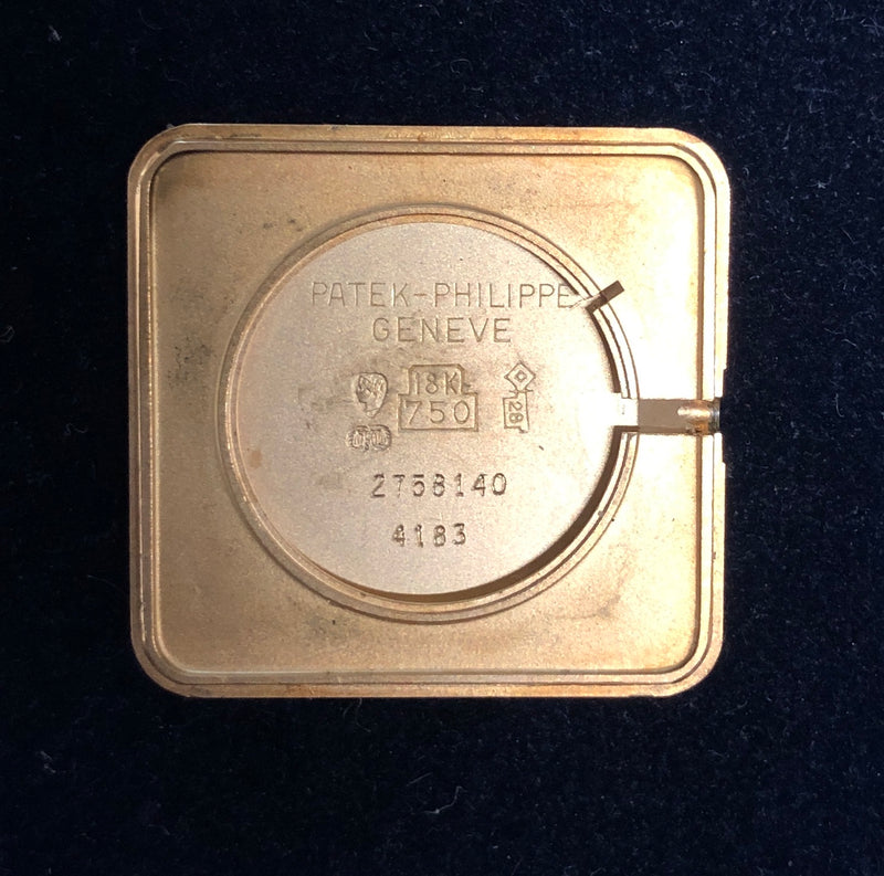 PATEK PHILIPPE Rare 1970s 18K Yellow Gold Square Unisex Watch Ref. #4183 - $40K Appraisal Value w/CoA ^ APR 57
