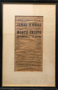 THE COUNT OF MONTE CRISTO 1883 Original Playbill - $2K VALUE APR 57