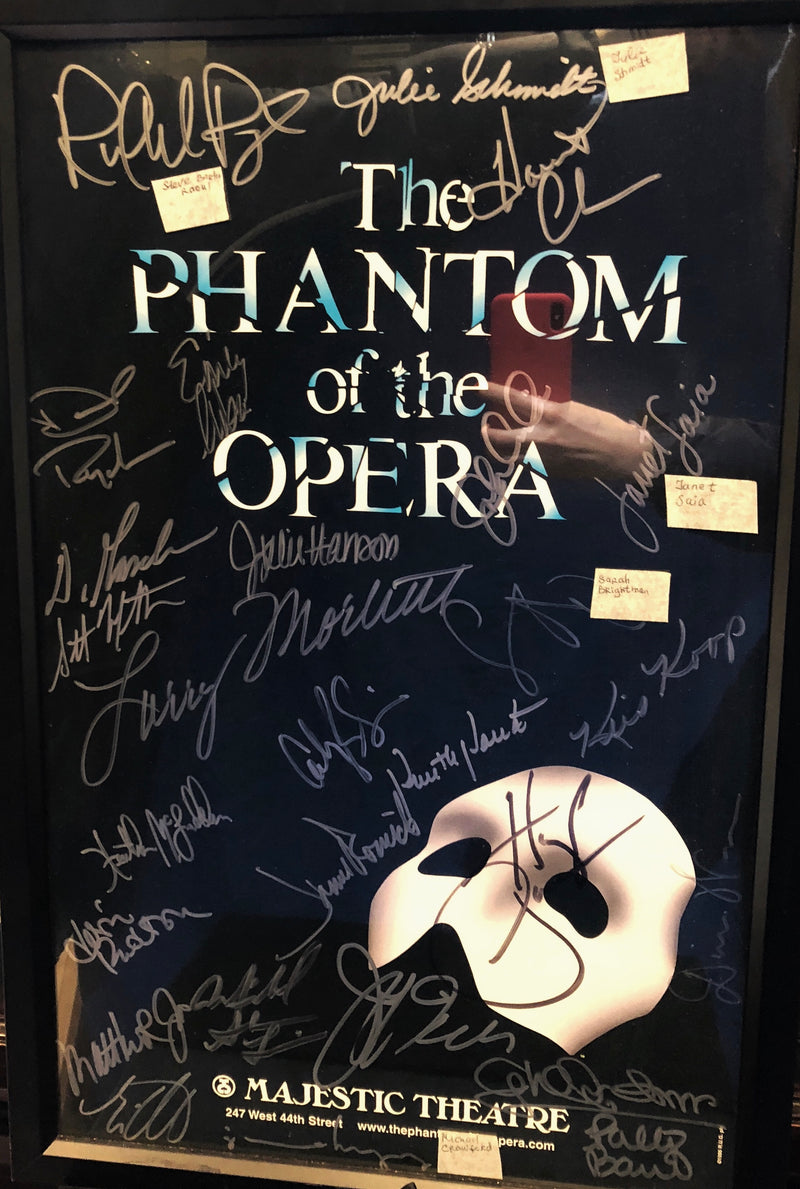 PHANTOM OF THE OPERA Original Signed Poster from Original Cast, C. 1988 - $10K VALUE APR 57