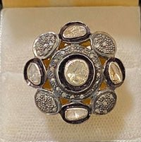Antique Design 22K Yellow Gold 4.50 Ct. Diamond Ring - $15K Appraisal Value w/CoA} APR57