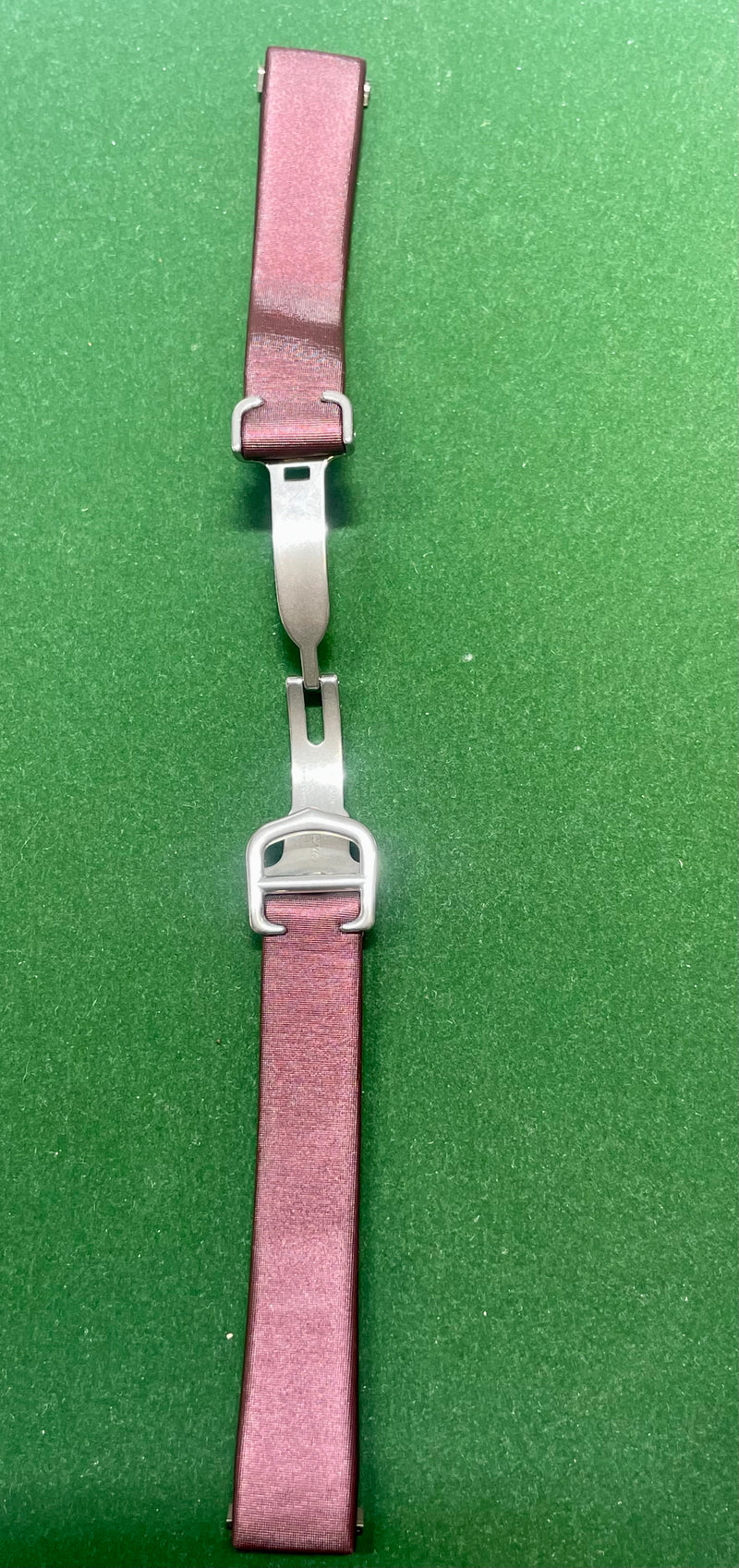 CARTIER Burgundy Special Nylon Leather Watch Strap -$800 VALUE w/ CoA! APR57