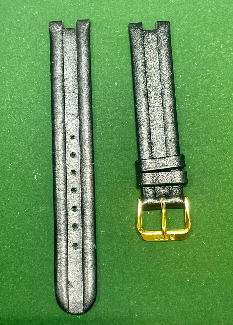 Rado Black Leather  Watch Strap -$500 VALUE w/ CoA ! APR57