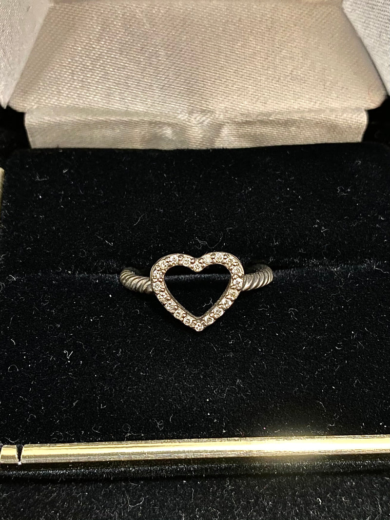 David yurman diamond heart ring Clearance