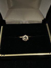 Unique Designer Solid Yellow Gold Solitaire Diamond Engagement Ring - $15K Appraisal Value w/ CoA } APR 57