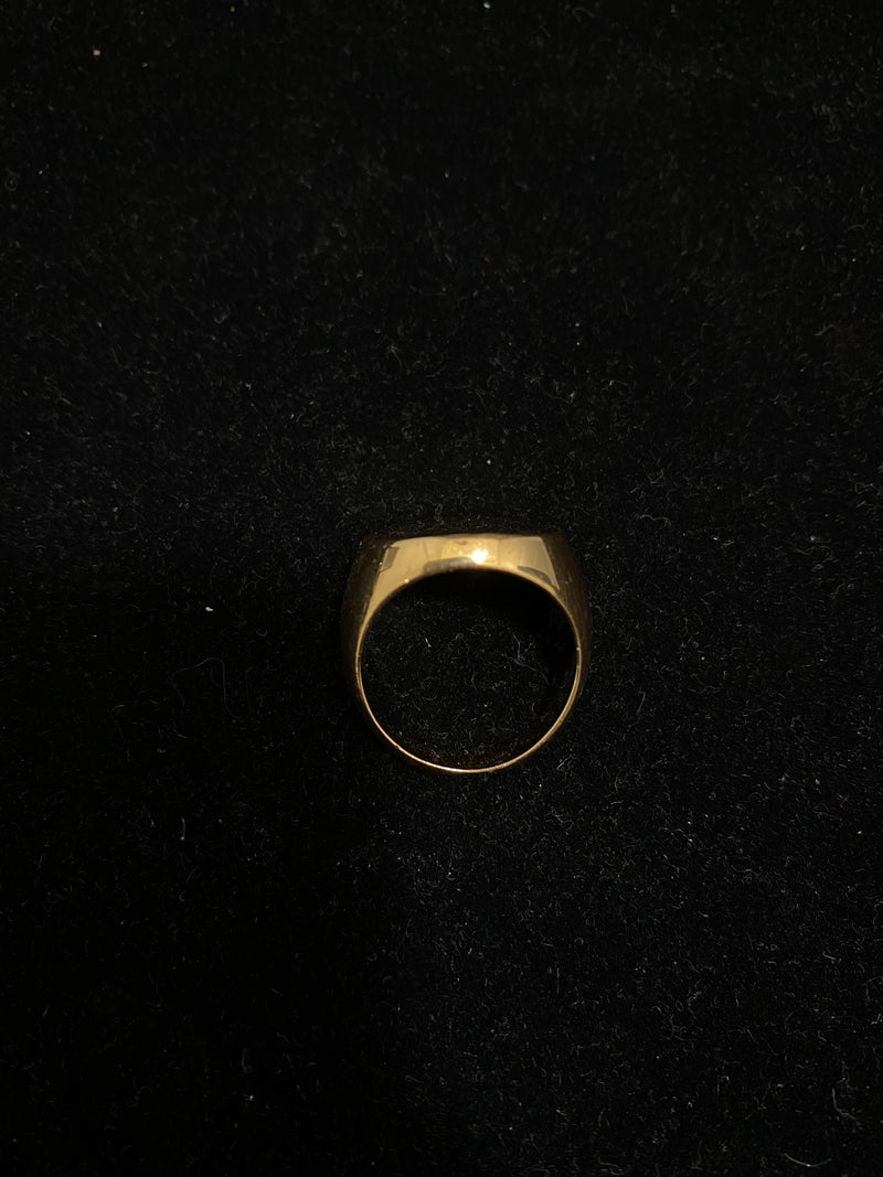 GUCCI Beautiful Solid 18K Yellow Gold Signet Ring - $10K Appraisal Value w/ CoA } APR 57