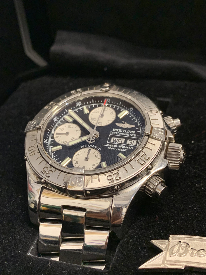 BREITLING Superocean Extra Thick Watch w/ Oyster Perpetual Movement - $12K APR Value w/ CoA! APR 57
