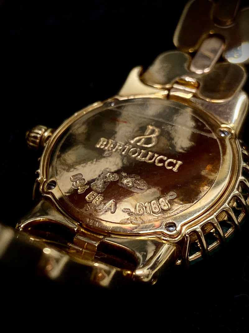 BERTOLUCCI Brand New Lady 18K YG, Diamond, & Emerald  Ladies Wristwatch - $200K Appraisal Value! ✓ APR 57