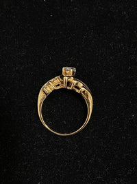 Unique Designer Solid Yellow Gold with 7 Diamonds Ring - $13K Appraisal Value w/CoA} APR 57