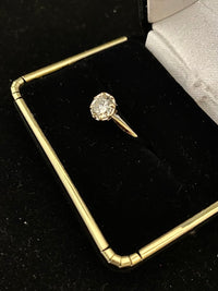Unique Designer Solid White Gold Solitaire Diamond Engagement Ring - $10K Appraisal Value w/ CoA! } APR 57