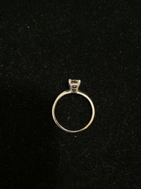 Tiffany-style Solid White Gold Solitaire Emerald cut Diamond Ring - $30K Appraisal Value w/CoA} APR 57