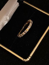 Unique Designer Round Brilliant & Princess Diamond Eternity Band Ring - $10K Appraisal Value w/CoA} APR 57