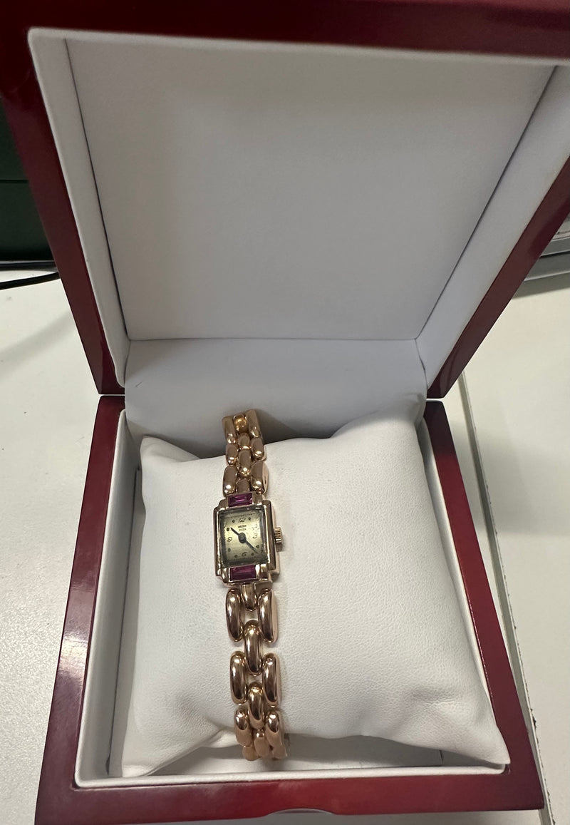 Ancora 1940's Vintage Solid Rose Gold Ladies Watch - $10K APR w COA! APR57