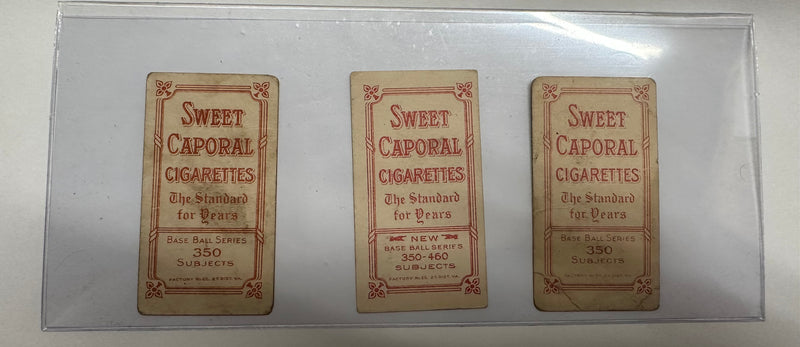 1909 T206 BASEBALL CIGARETTE CARDS "TINKER TO EVERS TO CHANCE"-$10K APR W COA!!! APR57