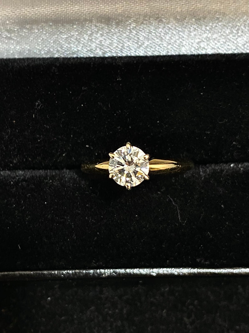 1920's Antique Design Solid Yellow Gold Diamond Center Dome Ring $60K Appraisal Value w/CoA} APR 57