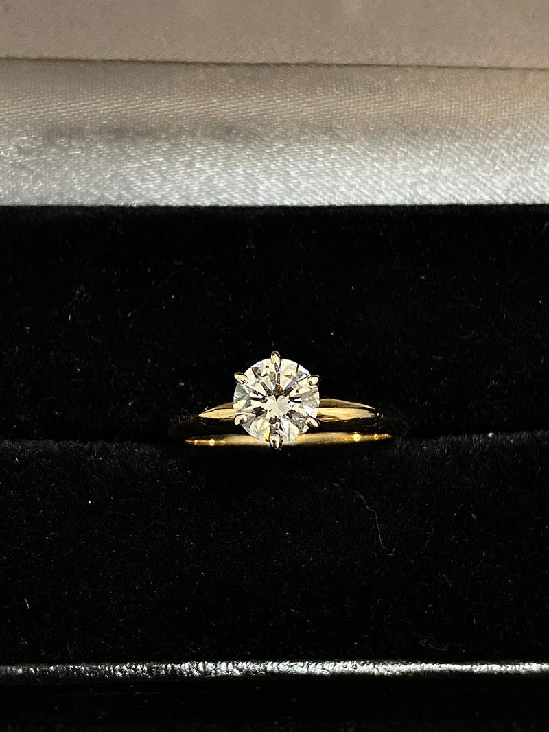 1920's Antique Design Solid Yellow Gold Diamond Center Dome Ring $60K Appraisal Value w/CoA} APR 57