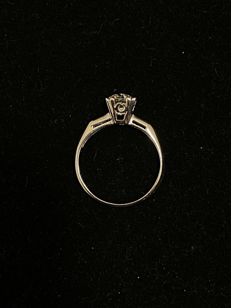 1920's Antique Design Solid White Gold 7 Diamonds Ring - $30K Appraisal Value w/CoA} APR 57