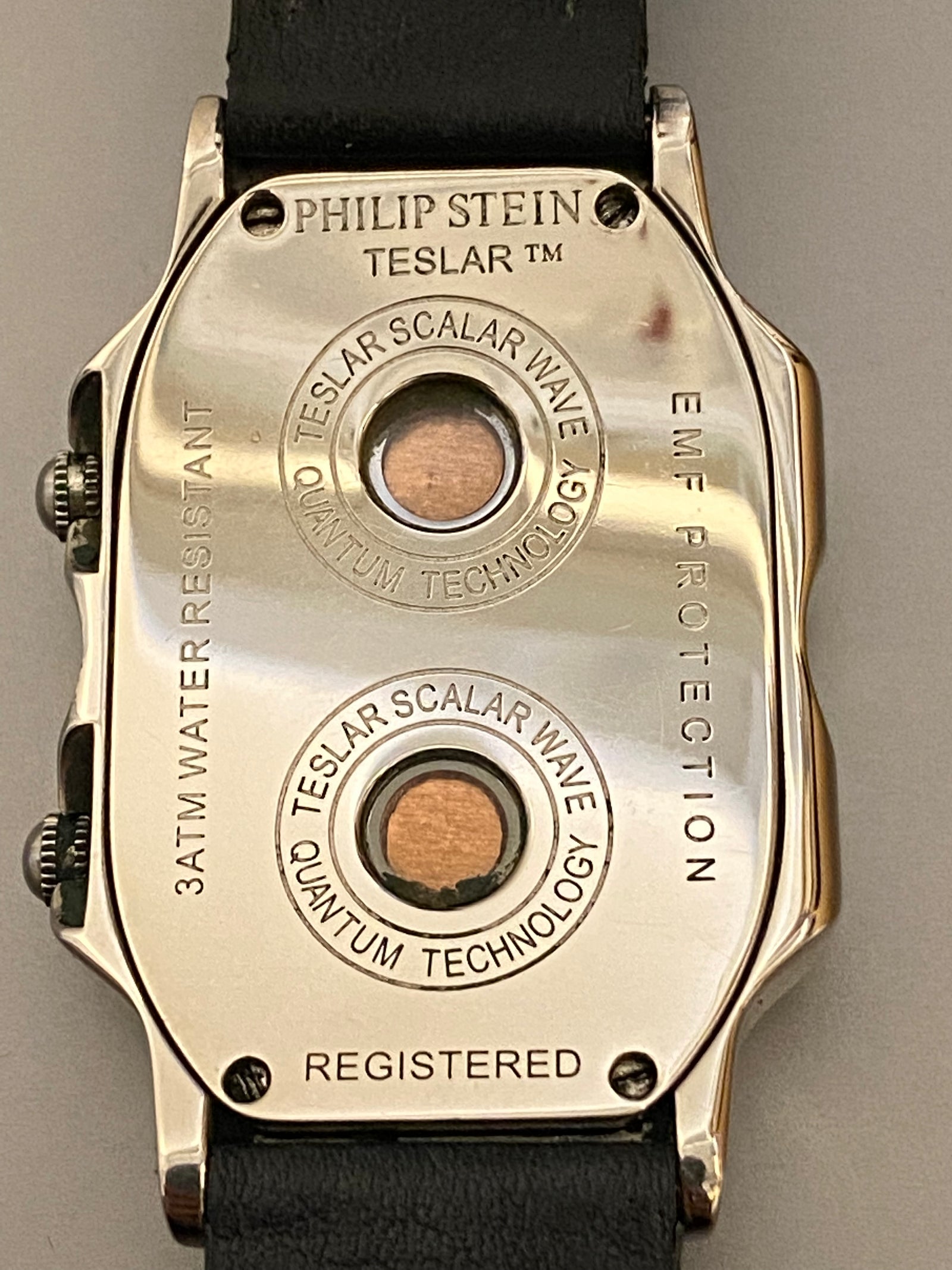 PHILIP STEIN TESLAR Technology Dual Time Unique Men s SS Watch 3K A