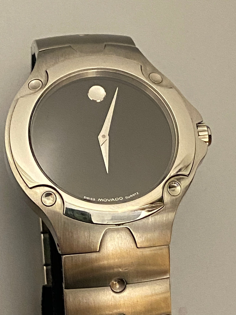 Movado UniSex Watch Museum Style Polished Stainless Steel Brand New $2K APR& COA APR 57