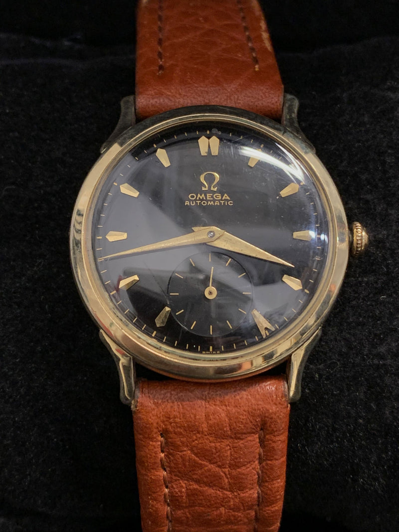 OMEGA Automatic Vintage c. 1950s Watch w/ Rare Black Dial -$8K APR Value w/ CoA! APR 57
