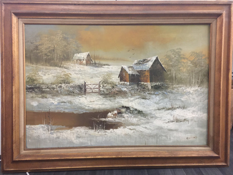 Jacob Collins, "Cabin in The Woods", Oil on Canvas, c. 2000s - Appraisal Value: $20K* APR 57