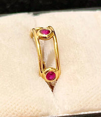 Tiffany & Co. Elsa Peretti C. 1975 18KYG 5-Ruby Ring - $8K APR Value w/CoA APR57