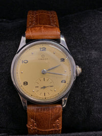 OMEGA Military Style Watch Vintage c. 1940s w/ Aged Dial - $10K APR Value w/ CoA! APR 57