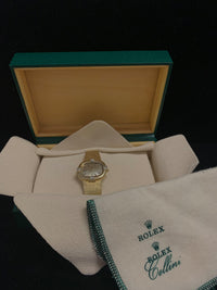ROLEX Incredibly Rare Vintage 1990s Ladies Yellow Gold Wristwatch w/ Diamond Bezel - $30K Appraisal Value! ✓ APR 57