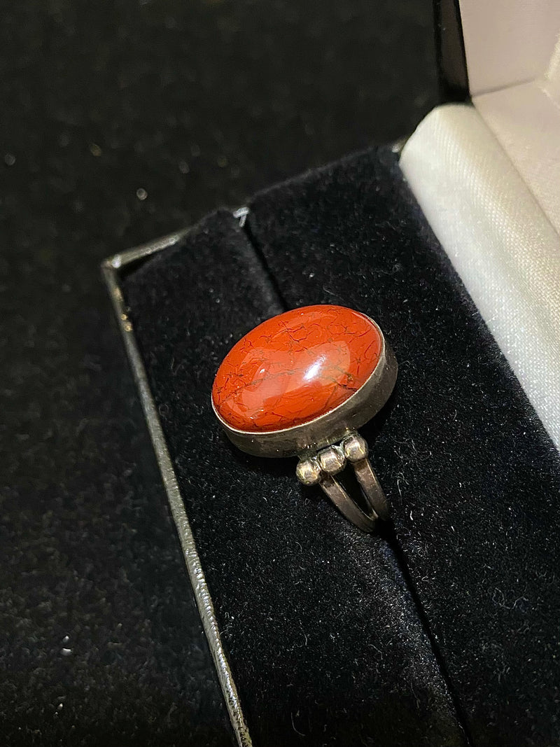Unique Designer Sterling Silver with Chalcedony Cabochon Ring - $1.2K Appraisal Value w/CoA} APR 57
