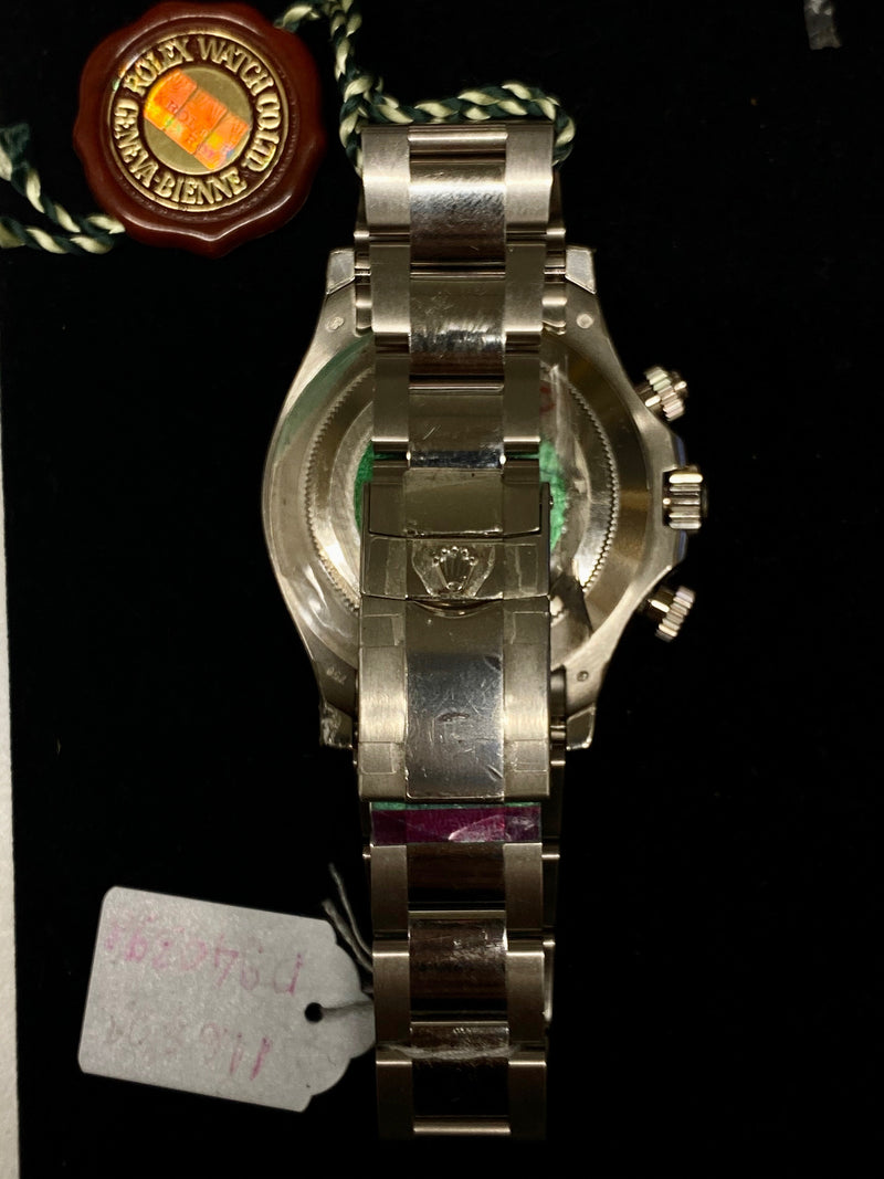 ROLEX Daytona 18K White Gold Men's Chronograph Watch, Ref. #116509 - $100K Appraisal Value! ✓ APR 57