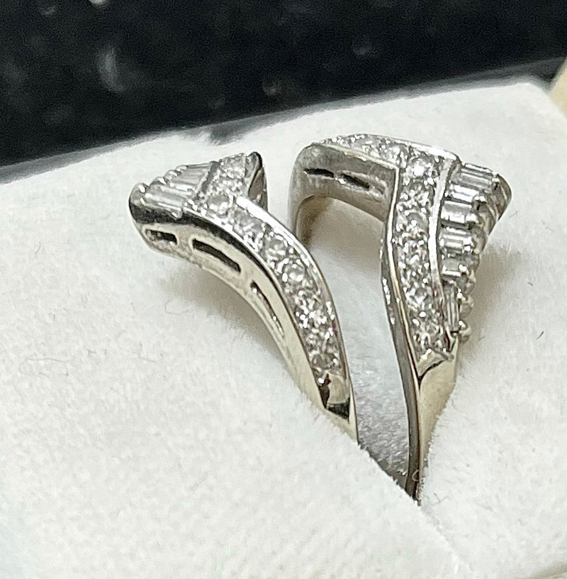 1920s Antique Design SWG with 34 Diamonds Wedding Enhancer Ring - $7K APR w/Co! APR57