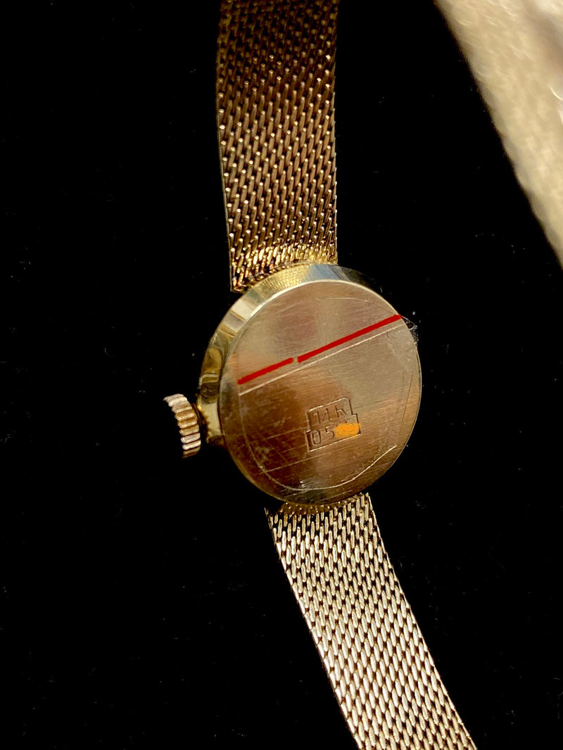 MERONA Vintage Circa 1960's Ladies Yellow Gold Wristwatch - $10K Appraisal Value! ✓ APR 57