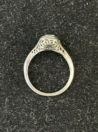 1920's Antique Filigree Design SWG Diamond Ring - $6K Appraisal Value w/CoA! APR57