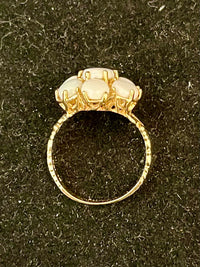 1940s Unique Handmade SYG 7-Opal Ring - $6K Appraisal Value w/CoA! APR57