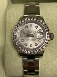 ROLEX Oyster Perpetual Datejust Ladies Watch w/ Diamond Bezel - $35K APR Value w/ CoA! APR 57