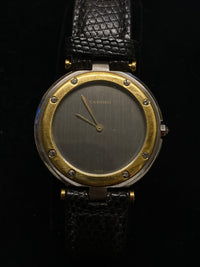CARTIER Two-Tone CARTIER Santos Ronde Two-Tone Watch in 18K Yellow Gold & Stainless Steel - $8K Appraisal Value! ✓ APR 57