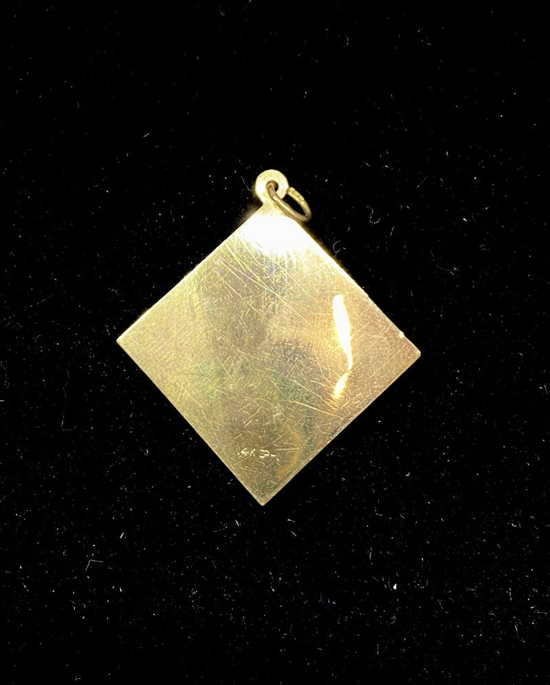 Vintage 1960s Solid Yellow Gold "I'LL NEVER STOP LOVING YOU" Charm - $3K Appraisal Value w/CoA} APR 57